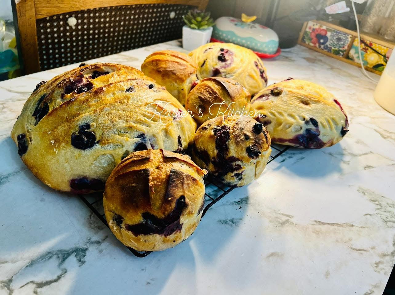Lemon Blueberry Sourdough