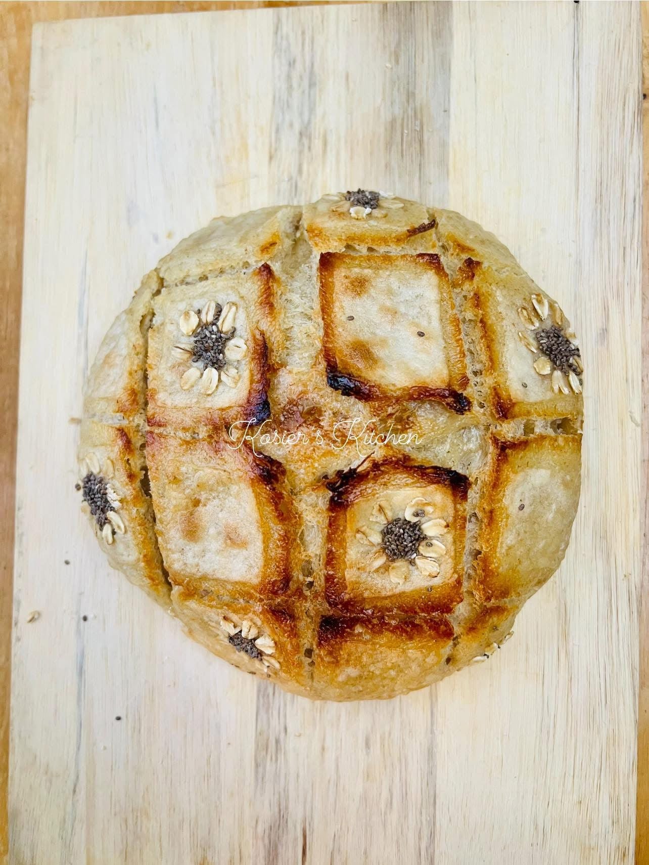 Honey Wheat & Oats Sourdough