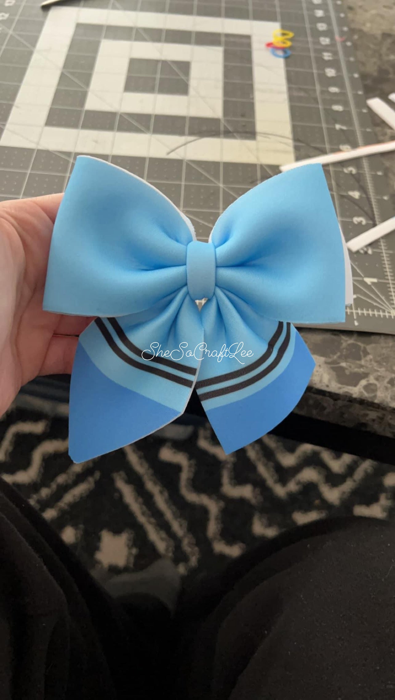 Pencil & Crayon Puff Bows