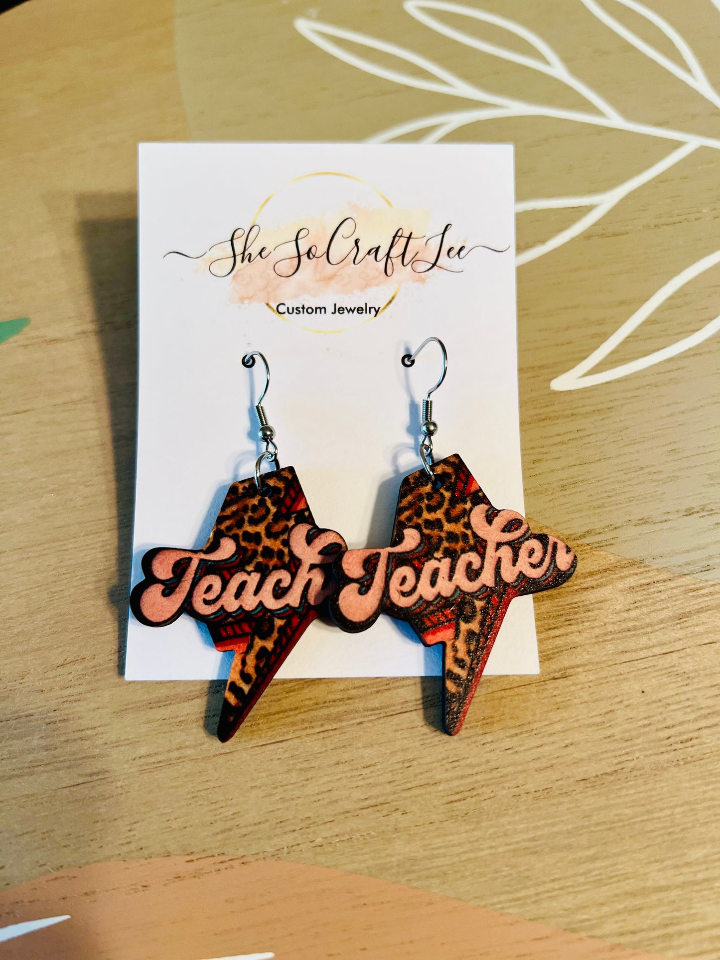 Teacher Lightning Earrings