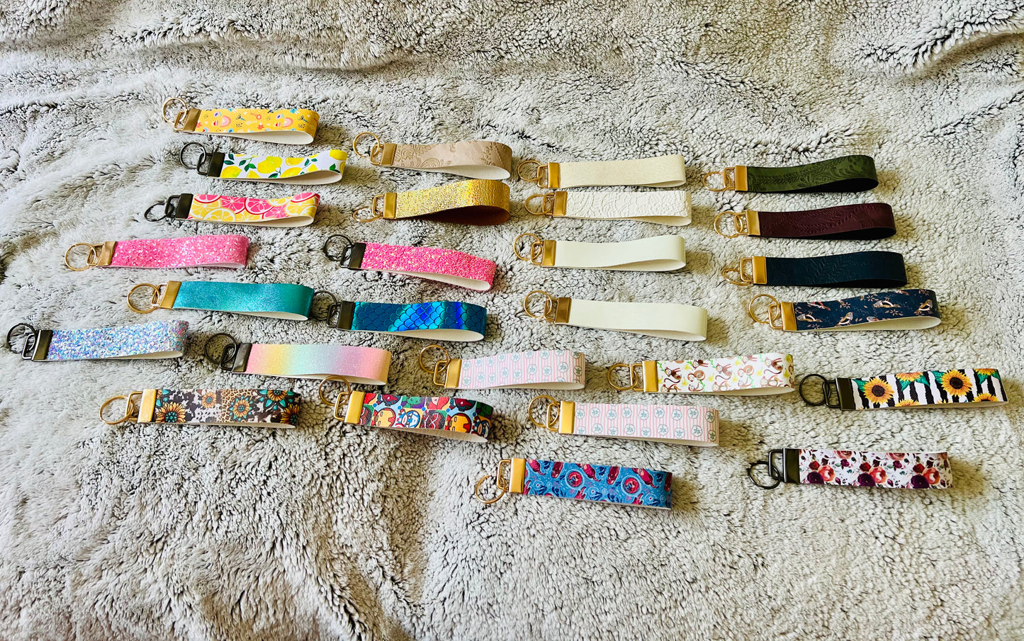 Faux Leather Wristlets