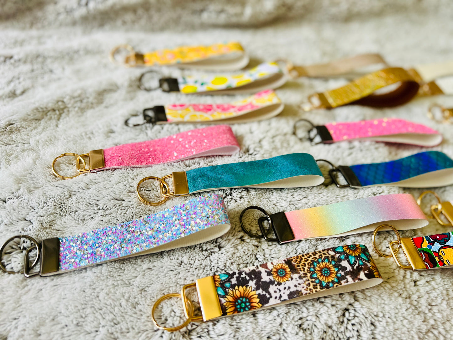 Faux Leather Wristlets