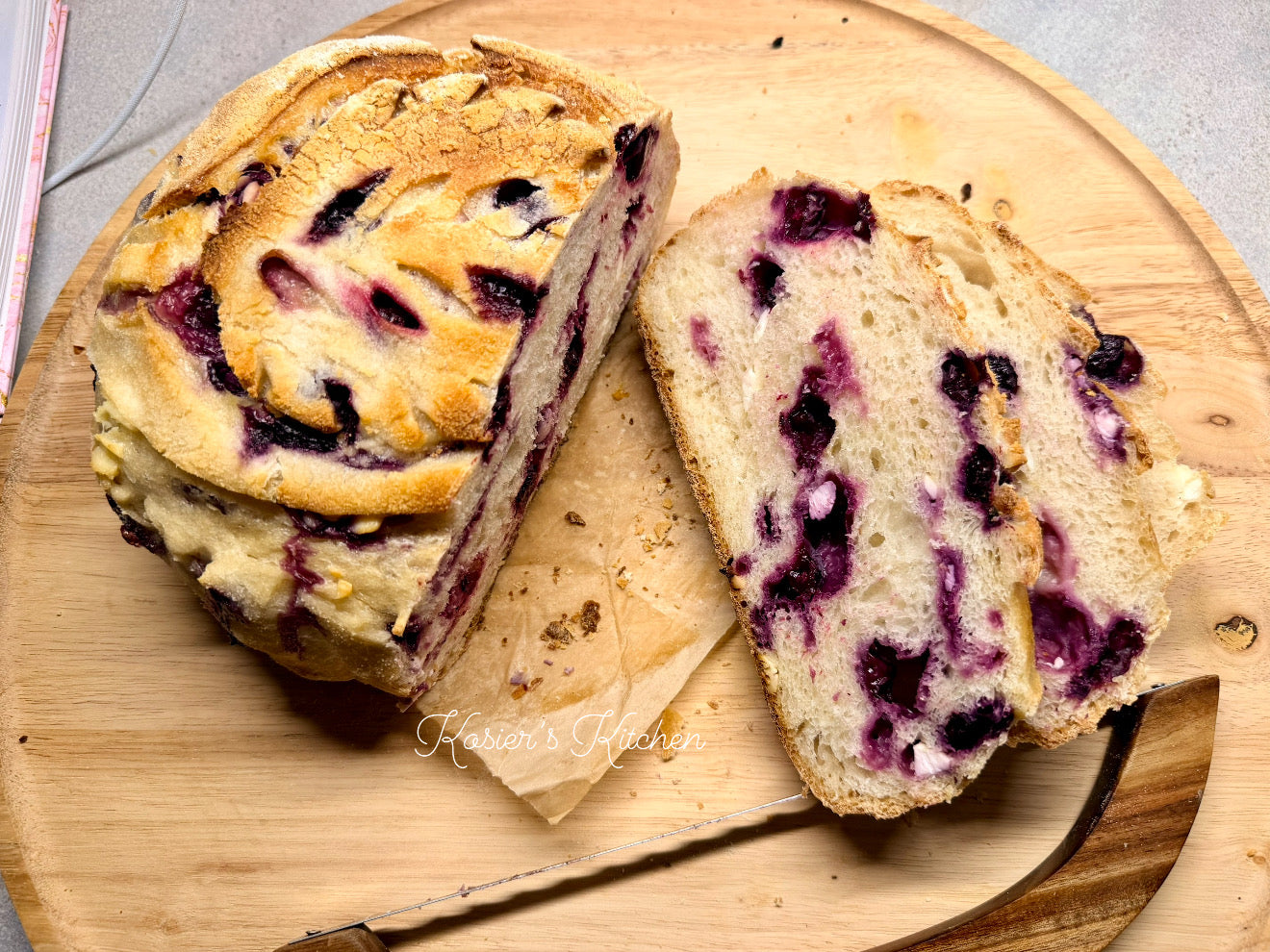 Lemon Blueberry & Cream Cheese Sourdough