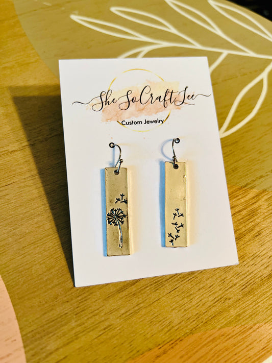 Dandelion Dangle Earrings