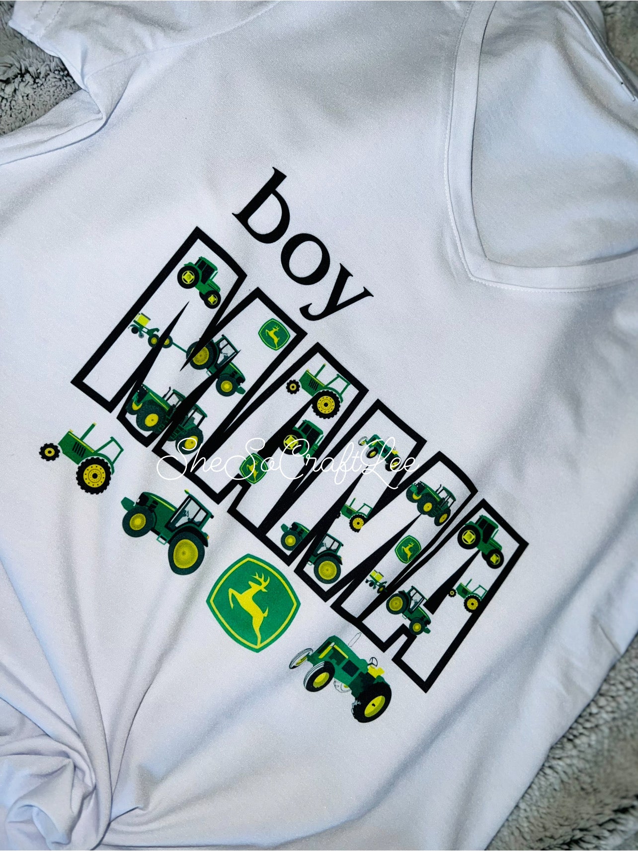 Boy Mama Tractors Tee