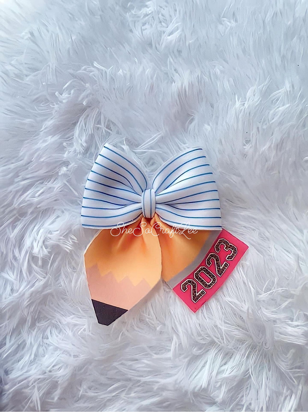 Pencil & Crayon Puff Bows