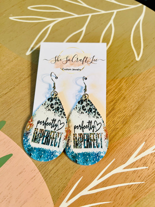 Perfectly Imperfect Faux Leather Earrings